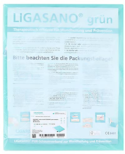 LIGASANO grün gro.Platten 2x45x55 cm unsteril
