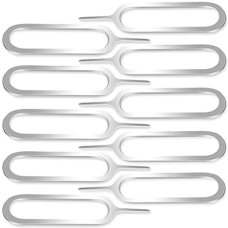 MMOBIEL 10 Stück Ausbauwerkzeuge für SIM-Karten, Ausbauwerkzeug kompatibel mit Allen iPhone: iPad Samsung, Xiaomi, Oppo, Huawei, OnePlus, Tablets usw.