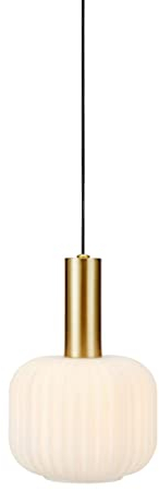Markslöjd SOBER Pendant Small 1L Brushed Brass/White