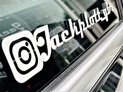 !!NEU!! Dein individueller 3D Instagram Name aus Acryl, 2er Set für Fahrzeuge, PCs, Boote, Motorräder usw. (Aluminium)