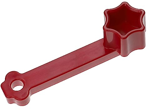 vhbw Démouleur de pâte compatible avec Vorwerk Thermomix TM5, TM6 robot de cuisine - Ustensile en forme de fleur, plastique, rouge