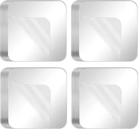 COUMENO Ruban adhésif double face robuste 80 photos 60 mm x 60 mm Ruban adhésif de montage adhésif puissant et imperméable pour intérieur et extérieur