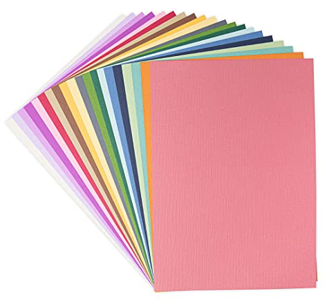 Surfacez Cardstock Blätter A4 20 gedämpfte Farben 80Sh