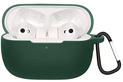 GIOPUEY Cilicone Case for HONOR Earbuds 3 Pro, Ultra-thin soft Cover, Slim-Fit,Anti-Fall,Not Easy to Dirty - ArmyGreen