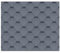 TIMBELA Bitumenschindeln-Set Hexagonal Rock H389GREY, Grau Bitumen-Dacheindeckung M389 für Gartenhaus