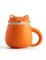 TANG PIN Orange Fox Tasse mit Teesieb, Keramik-Tasse, 383 ml, Orange