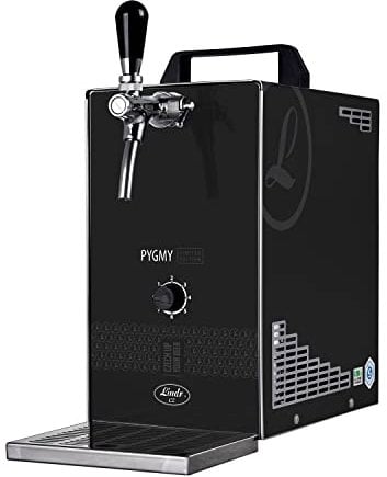 ich-zapfe Komplett Set - Zapfanlage, Bierzapfanlage PYGMY 25/K Limited Edition mit Membranpumpe, 1-leitig Trockenkühlgerät aus Edelstahl, 35 Liter/h, Green Line, Zapfkopf:5 Liter Adapter
