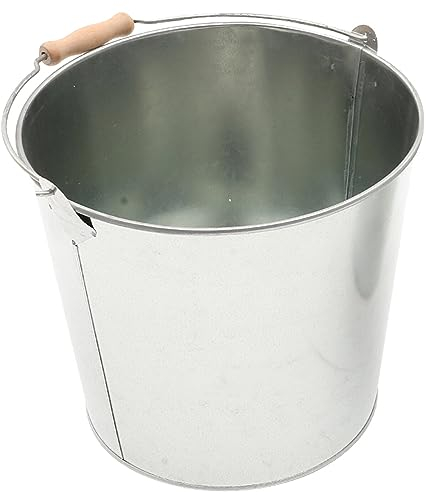 SHERCHPRY Kaminascheneimer Aus Metall Asche Eimer Ascheträger Ölspeicherdose Eimer Trinken Geldverbrennungsfass Verzinkte Metalleimer Mülltöpfe Verbrennen Holzofen Öllagerung Eisen Bierfass