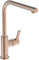 Ideal Standard – Gusto Küchenarmatur, Hoher L-Auslauf mit zylindrischem Querschnitt, mit FirmaFlow Kartusche, Schwenkbereich 360°, Schnellmontagesystem EasyFix+, Sunset Rose