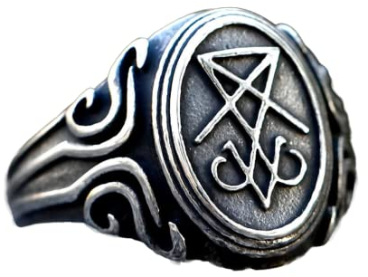 Neue Herrenringe Luzifer Satan Siegelring Für Teenager Mode Punk Schmuck Als Geschenk