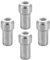 SPARES2GO Radiator Valve 15mm x 10mm Pushfit Chrome Speed Fit Reducing Straight Compression Stem (Pack of 4)