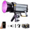 Videoleuchte,COLBOR CL220R RGB LED Video Licht,220W Dauerlicht 2700K-5600K M/G Balance COB Studio Fotografie Beleuchtung CRI97+ mit Bowens Mount APP Steuerung 13 Lichteffekte