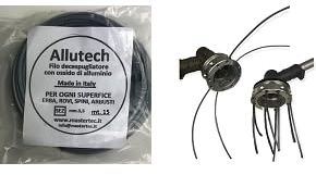 Testina Professionale per Decespugliatori più 15 mt di Filo Professionale ALUTECH con Ossido di Alluminio 3,3 mm Sezione Quadrata