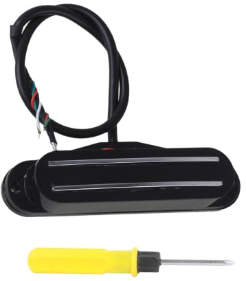 Yibuy Dual Rail Guitar Pickup Ersatzteil 4 Core Wire 4K 4.98K Ohm Kit Schwarz