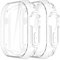 Simpeak 2-Piezas Funda Compatible con Apple Watch Ultra 1/2 49mm, Funda Protectora Ligera de Silicona Suave Ultrafina de TPU Compatible con iWatch 49 mm - Transparente
