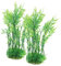 FRCOLOR Lot de 2 plantes artificielles pour aquarium - Plante artificielle - Accessoire pour aquarium - Décoration d'aquarium - Betta - Petite plante - Bambou - Plastique