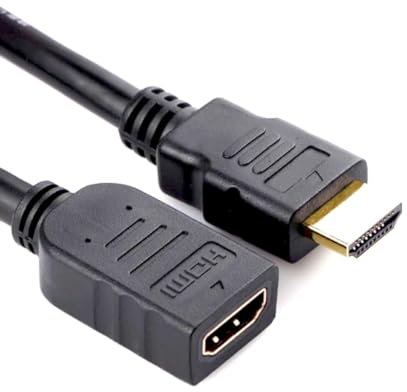 Electoys HDMI Extension Cable - Male to Female Cable High Speed 4K@60Hz - Black HDMI Extender 2.0 Display Lead - Compatible With Roku TV Stick, Fire Stick, Blu-Ray, PS3/PS4-0.5m 1m 2m 3m 5m