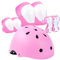 LANOVAGEAR Set de Protección Patinaje, Protección Infantil Consta de Casco Ajustable Rodilleras Coderas para Skate Patinaje Ciclismo Monopatín línea (Rosa, M)