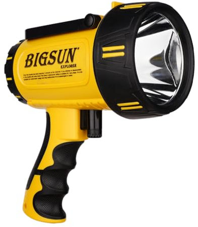 BIGSUN Linterna recargable de 10000 mAh, 6 modos, linterna de mano impermeable para camping, senderismo, pesca