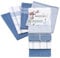 liebling 4er Pack Geschirrtücher, 100% Baumwolle, hochwertige & schwere Qualität, saugstark, 50 x 70 cm, Farbe: blau