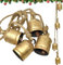 Handicrafts Riesige Kuhglocken im Shabby-Chic-Stil, rustikale Metallglocken, antikes Gold, Heimdekoration, Glücksglocken, 4, Kranz und Kaminsims