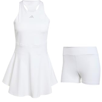 adidas Damen Tennis Climacool Y-Dress, White, L