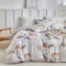 Lekesky King Size Duvet Cover Sets Floral Bedding Sets, Floral Peony Printed Brown King Size Bedding Sets (1x Duvet Cover, 2x Pillowcase) Microfiber King Size Duvet Cover 230x220 cm, Brown/Peony