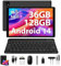 LINROM Tablet 10 Inch 4G lte and 5G WiFi, Android 14.0 Octa-Core 2.0GHz, 36GB RAM, 128GB ROM(1TB Expandable), 1980 * 1200FHD, 13MP+8MP, Tablet with Keyboard etc, GPS/Bluetooth (Black)