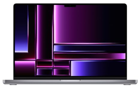 Apple MacBook Pro 2023, M2 Pro Chip mit 12-Core CPU und 19-Core GPU (16-Zoll, 16GB RAM, 1TB SSD-Speicher) QWERTZ Deutsch Space Grau (Generalüberholt)