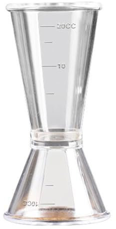 QUXVUIS Double Jigger transparent once tasses résine léger étanche mélange Oz tasses maison Bar applique exquis exécution lait, S