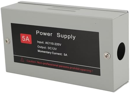 SENECESLI Heavy Duty Doorbell Transformer, 12V 5A Visual Power Supply for Doorbell, Video Power Supply for Smart Homes
