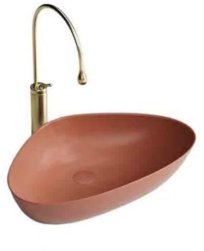 Lavandino Bagno Lavandino da bagno sopra il piano personalizzato con arte moderna a triangolo Lavabo