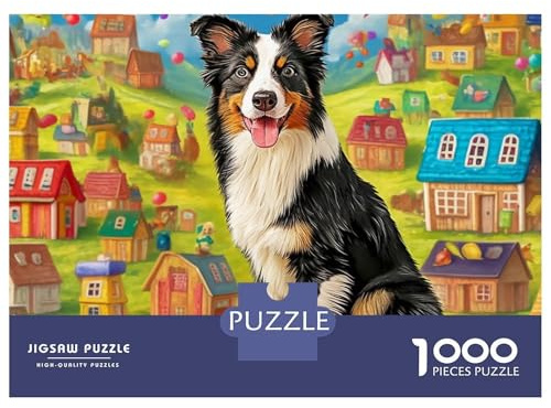 Sheepdog 1000 Teile Puzzle Für Erwachsene, Geschicklichkeitsspiel Für Die Ganze Familie, Lernspiel & Geschenk 70x50cm/1000pcs