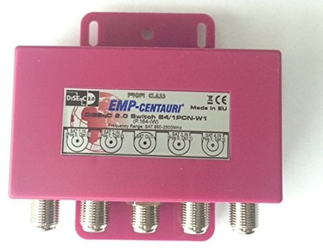 EMP-Centauri PROFI-LINE 4/1 4 in 1 DISEqC Interruttore satellitare 4/1 4 in 1 10 A 2NO vite manuale 5 terminali
