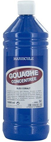 Majuscule-gouache Liquide Superieur Cobalt - Flacon 1l [Jouet]