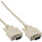 InLine 17712C cable VGA 1 m VGA (D-Sub) Beige - Cables VGA (1 m, VGA (D-Sub), VGA (D-Sub), Beige, Male connector/Male connector)