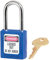 Candado de consignación de 38 mm de ancho de termoplástico Zenex™, con arco de 38 mm - Azul