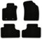 Bär-AfC Auto Fußmatten Basic passend für Toyota Avensis T27 2009-2011, Autoteppiche Nadelvlies Schwarz, Rand Kettelung Schwarz, Set 4-teilig, TY03831