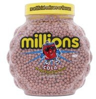 Millions Cola Tiny Chewy Sweets Full Jar