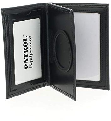 Porte carte cuir 3 volets avec carte Navigo - Noir - Patrol