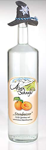 Alpenschnaps Steinbeisser Marille (3 L) – Milder, aromatischer Marillenschnaps – Obstschnaps mit Rezeptur aus dem Alpenland – Schnaps für den Genuss nach dem Essen – 35 % Vol.