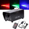 UKing Machine à Fumée 500W Noir LED RGB avec Télécommande Bonne Atmosphère pour Divers Festivals Fête Bar Disco Clubs Mariage Scène