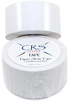 CRS Cross Eiskunstlauf-Klebeband – (3,8 cm breit) schützt Leder-Eiskunstlauf-Stiefel ohne die Notwendigkeit für Politur Skate-Schnürsenkel bleiben gebunden und enges Skatetape