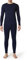 LAPASA Herren 100% Merinowolle Thermounterwäsche Set, Premium Merino Wolle Unterhemd & Unterhosen, warme Thermo Funktionsunterwäsche (M31, Warm, X-Large, blau)