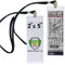 Specialist ID Kartenhalter & Displayhülle mit Lanyards – 2 2,5 cm 20,3 x 12,7 Ticketmaster kompatibel Transparente flexible Vinyl-Kunststoff-Halterung für Konzerte und Sport 5 Pack Black Lanyard