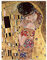Kunstdruck Poster - Gustav Klimt Der Kuss 60x80 cm ca. A1 - Alte Meister Bild ohne Rahmen