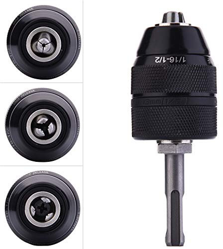 Heavy Duty 13MM Keyless Drill Chuck with SDS Adaptor Driller Conversion Tool Quick Change Drill Chuck Adapter