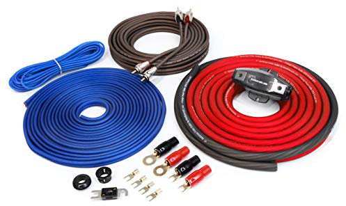 KnuKonceptz Kolossus 4 Gauge OFC Amplifier Installation Kit - Red