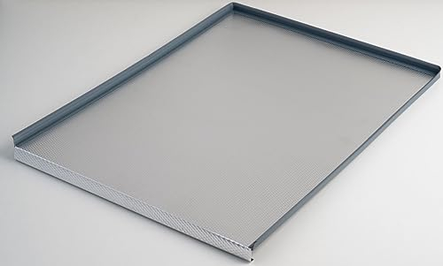 AZERODESIGN - Protector de Fondo para el Fregadero - Módulo 90-58 cm de Fondo - Lamina de 1 mm de Espesor - Protege del Uso y Desgaste - Múltiples Usos - Material de Aluminio con Bordes de Goma