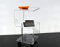 Slato Ebe ï Couchtisch mit drei Ablagen mit Rädern, für Wohnzimmer, Beistelltisch mit Rädern, multifunktionaler Beistelltisch mit Rollen, modernes Design, aus transparentem Acrylglas, hergestellt in